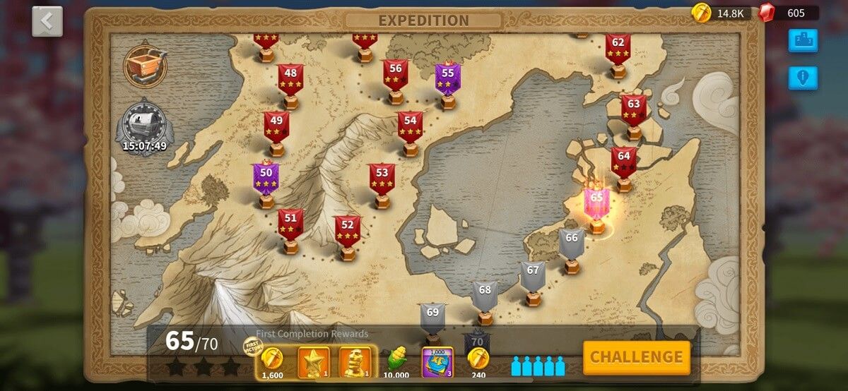 Chế độ Chinh phạt Expedition trong Rise of Kingdoms